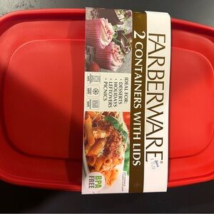 Farberware Vibrant Red Storage Set